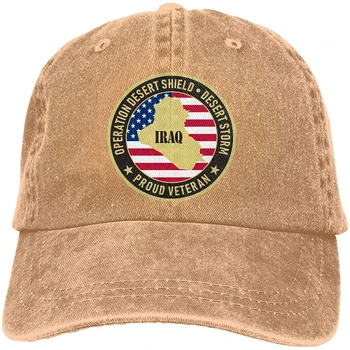 Desert Shield Kõrb Uhke Veteran Denim Mütsid Kauboikaabusid Isa Müts
