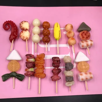 Simulatsiooni Mudel Kanto Cooking Grill Kebab PVC Magnet Külmik Kleebi Isikupärastatud 3D Ehted Magnetid Külmikud