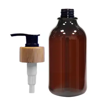 Pruun Lotion 500ml Šampoon, dušigeel Omanik seebidosaator Vann Pump Pump Tühi Pudel Purgid Vesi Vedelik H9P7