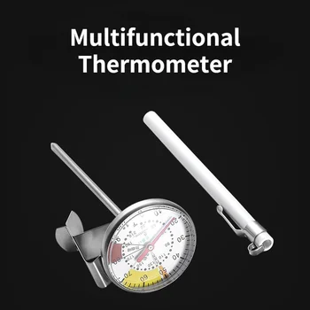 Käsitsi Keedetud Kohv Termomeeter, Baar Leti Piima Vahustamiseks Termomeeter, Mehaaniline Sobitamine Vee Temperatuuri Mõõtja koos Anduriga