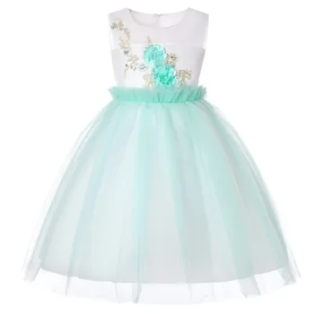 Lapsed Riided Õie Tüdrukud Dress Suvel 2019 Väikelapse Tüdruk Riided Printsess Kleit Baby Girl Poole Tüdrukute Kleit 1-13 Aastat
