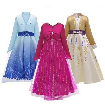 Snow Queen 2 Tüdrukute Sünnipäev Kostüüm Uus Aasta Printsess Kleit Tüdrukute Riided 10 12 Aasta Elegantne Kleidid Tüdrukute Lilleline Kleit