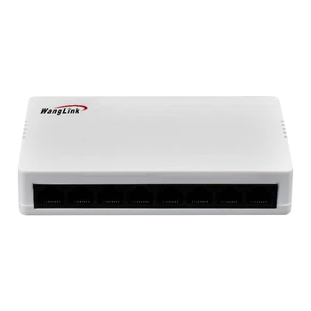 Wanglink Hotsale Majandamata Hub network switch Gigabit triljonit 8-Port-Ethernet-plastist Lüliti Plastikust Korpus