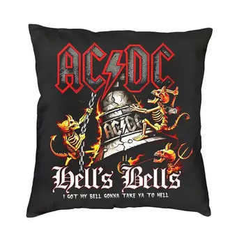 AC DC Bell Rock Roll Visata padjapüür Teenetemärgi kahepoolne Trükkimine Austraalia Bänd Padi jaoks elutuba