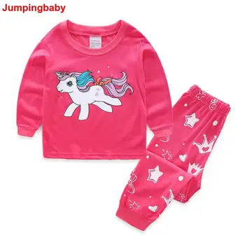 2022 Tüdrukute Pidžaama Ükssarvik Pijama Unicornio Sleepwear Set Pidžaamad Lastele Loomade Enfant Pijamas Infantil Eenhoorn Beebi Tüdruku Riided
