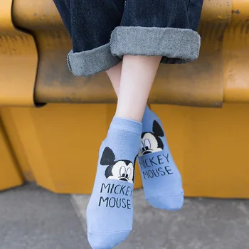 Uus Disney Sokid 1tk Miki Minni Tüdruk Tähestik Puuvillane Soe Cartoon Hiirt, Sokid Wild Harajuku Sokid