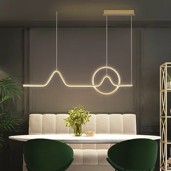 Lühter lihtne kaasaegse kodu kunsti restoran lamp söögilaud baar tabelis pikk lühter Põhjamaade magamistuba lamp 2020 UUS
