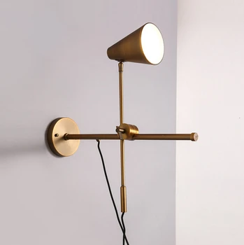 Loominguline Kaasaegne Disain Kuld Seina Lamp elutuba Läige Led-Steam-Punk Lampara De Viilutatud wandlamp
